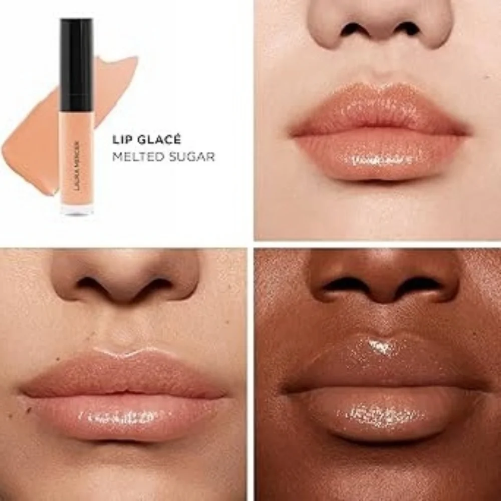 Laura Mercier Melted Sugar Lip Gloss (Soft Coral With Gold Pearl Shimmer)